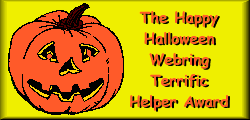 Happy Halloween Webring Helper Award from Valerie